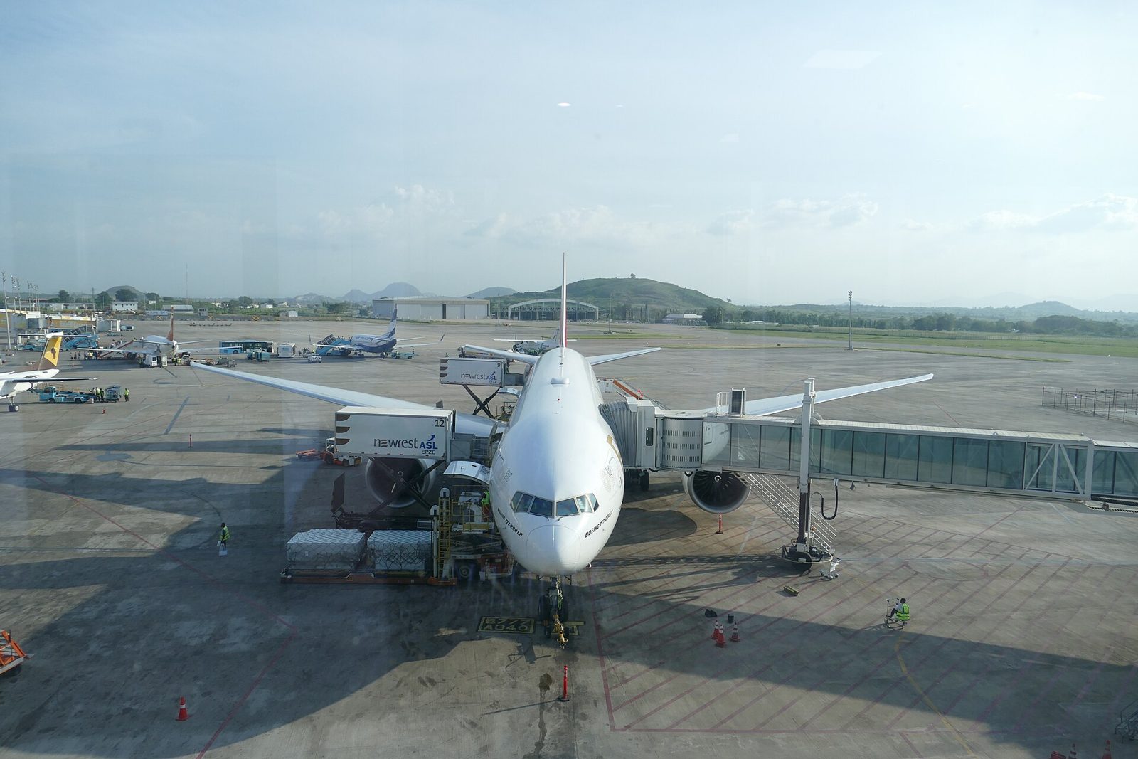 Aircraft at the gate, Nnamdi Azikiwe International Airport, Abuja