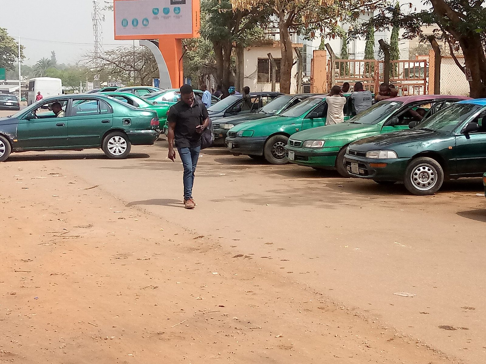 Taxis at a rank in Abuja